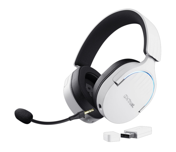 Trust GXT491W FAYZO WIRELESS HEADSET WHT - 1489312 - zdjęcie 2